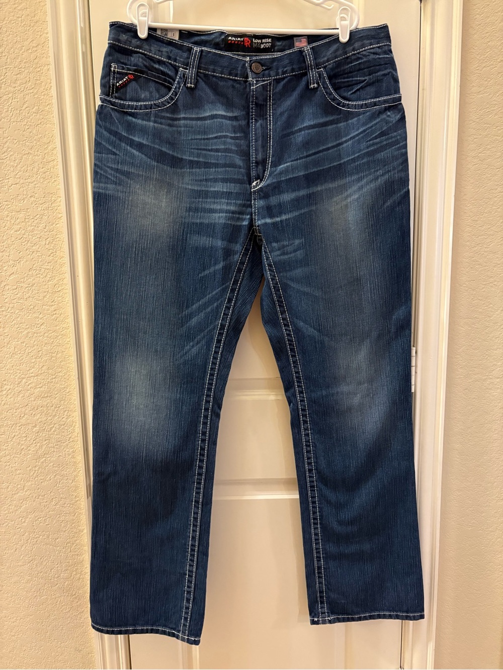Ariat FR Jeans Men's M4 Ridgeline Glacier Flame-Resistant Boot Cut Work 40x34